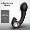 Novo vibrador anal inflável 10 velocidade de vibração butt plug max 10cm bomba dildo dilatador anal expansível bola sextoy para adulto Vibradores