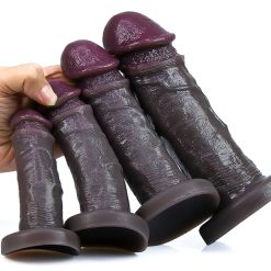 Pênis super grande realista vibrador macio flexível enorme pênis com ventosa adulto sexo brinquedos para mulher masturbação anal pau Inserção