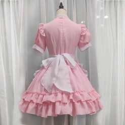 Sexy lolita rosa empregada vestido japonês doce mulher kawaii vestido rpg traje halloween festa cosplay anime kawaii roupas Vestuário