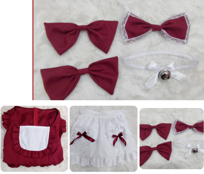 Sexy lolita rosa empregada vestido japonês doce mulher kawaii vestido rpg traje halloween festa cosplay anime kawaii roupas