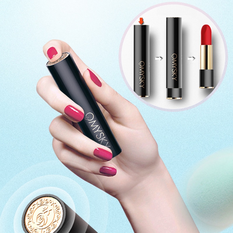 Silicone masturbação massageador vibrador feminino forma de batom vibratório ovo 10 frequência vibração fácil de limpar adultos