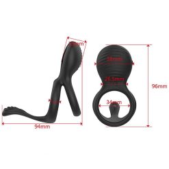 Vibrador Peniano Duplo Massageador de Próstata Stretchy Cock Vibradores