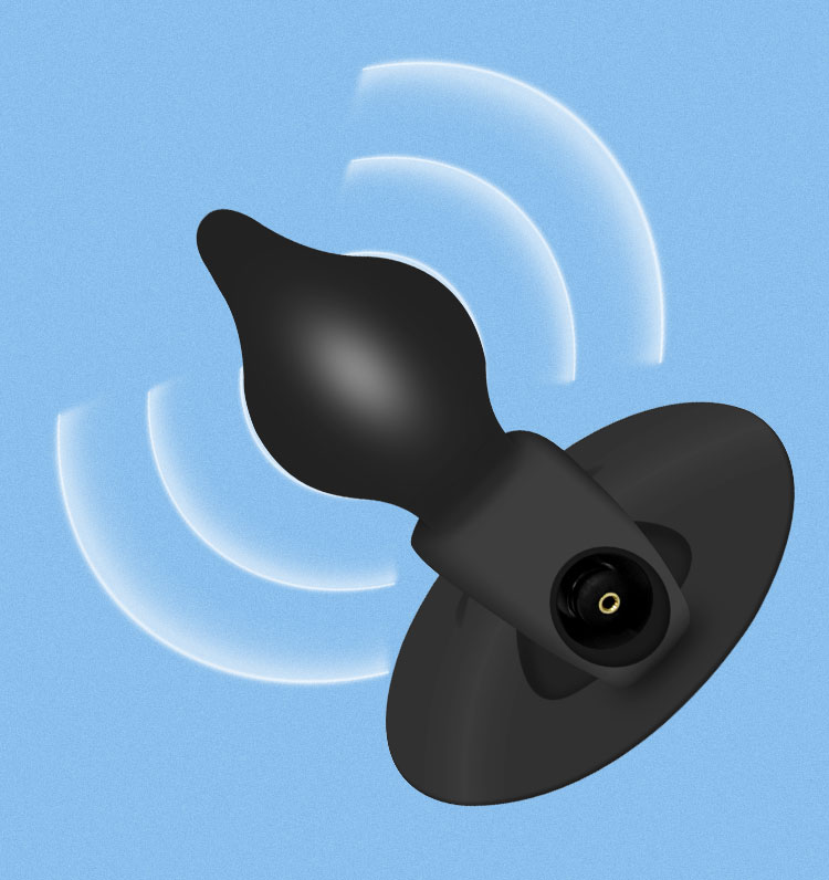 Vibrador anal longo inflável do extensor da tomada da extremidade de 11/16cm com ventosa ou brinquedos do sexo da âncora do silicone buttplug enorme para nádegas