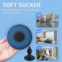 Vibrador anal longo inflável do extensor da tomada da extremidade de 11/16cm com ventosa ou brinquedos do sexo da âncora do silicone buttplug enorme para nádegas Inserção