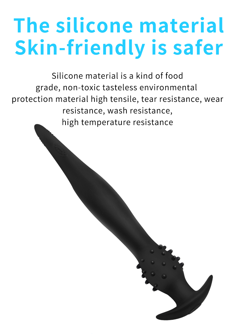 Vibrador anal longo inflável do extensor da tomada da extremidade de 11/16cm com ventosa ou brinquedos do sexo da âncora do silicone buttplug enorme para nádegas