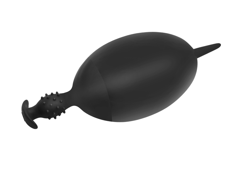 Vibrador anal longo inflável do extensor da tomada da extremidade de 11/16cm com ventosa ou brinquedos do sexo da âncora do silicone buttplug enorme para nádegas