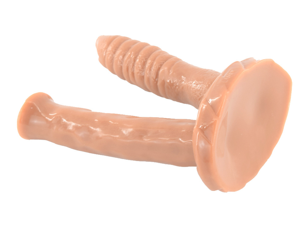 Vibrador duplo penetração pênis artificial masturbadores vagina homem anal empurrando cão cavalo vibrador erótico sex shop