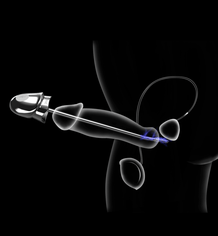 Vibrador elétrico de choque em catheter para homens, plugue do pênis, brinquedo sexual, com plugue insertion, inserção do pênis, som da eletrodos