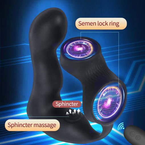 Vibrador inflável anal plug bola remoto butt plug com vibração brinquedos sexy vibratório massageador da próstata silicone anal dilatador Inserção