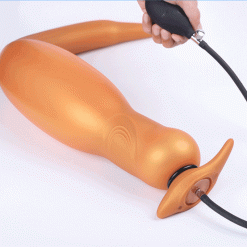 Vibrador inflável bomba anal 26-55cm longo plugue de extremidade silicone vagina extensor sexo brinquedo oco médio buttplug homem dilatador vaginal Inserção