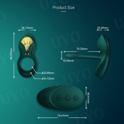 Zalo bayek controle remoto vibrador masculino atrasado ejaculação galo anel de bloqueio anel fino clássico retro sexo masculino brinquedo galo anel casal Vibradores