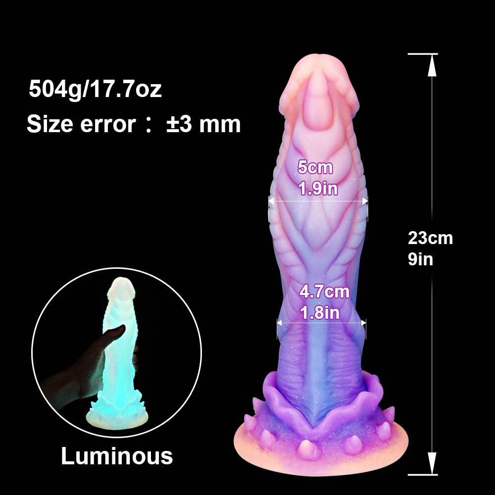 monstro luminoso vibrador colorido brilhante vibradores grande pênis realista para mulher bunda plug vagina estimulador adulto brinquedos sexuais anal Luminous Dildos Glowing Enorme Penis Anal Butt Plug Inserção