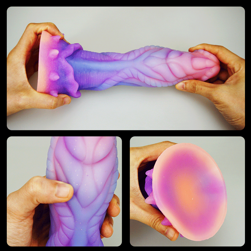 monstro luminoso vibrador colorido brilhante vibradores grande pênis realista para mulher bunda plug vagina estimulador adulto brinquedos sexuais anal Luminous Dildos Glowing Enorme Penis Anal Butt Plug Inserção