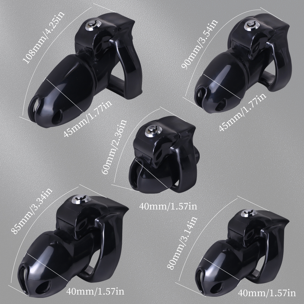 Black HT-V5 Male Chastity Device BDSM Cock Cage Set Leve Masculino Personalizado Masculino Penis Ring Sex Shop Sex Toy para Homens