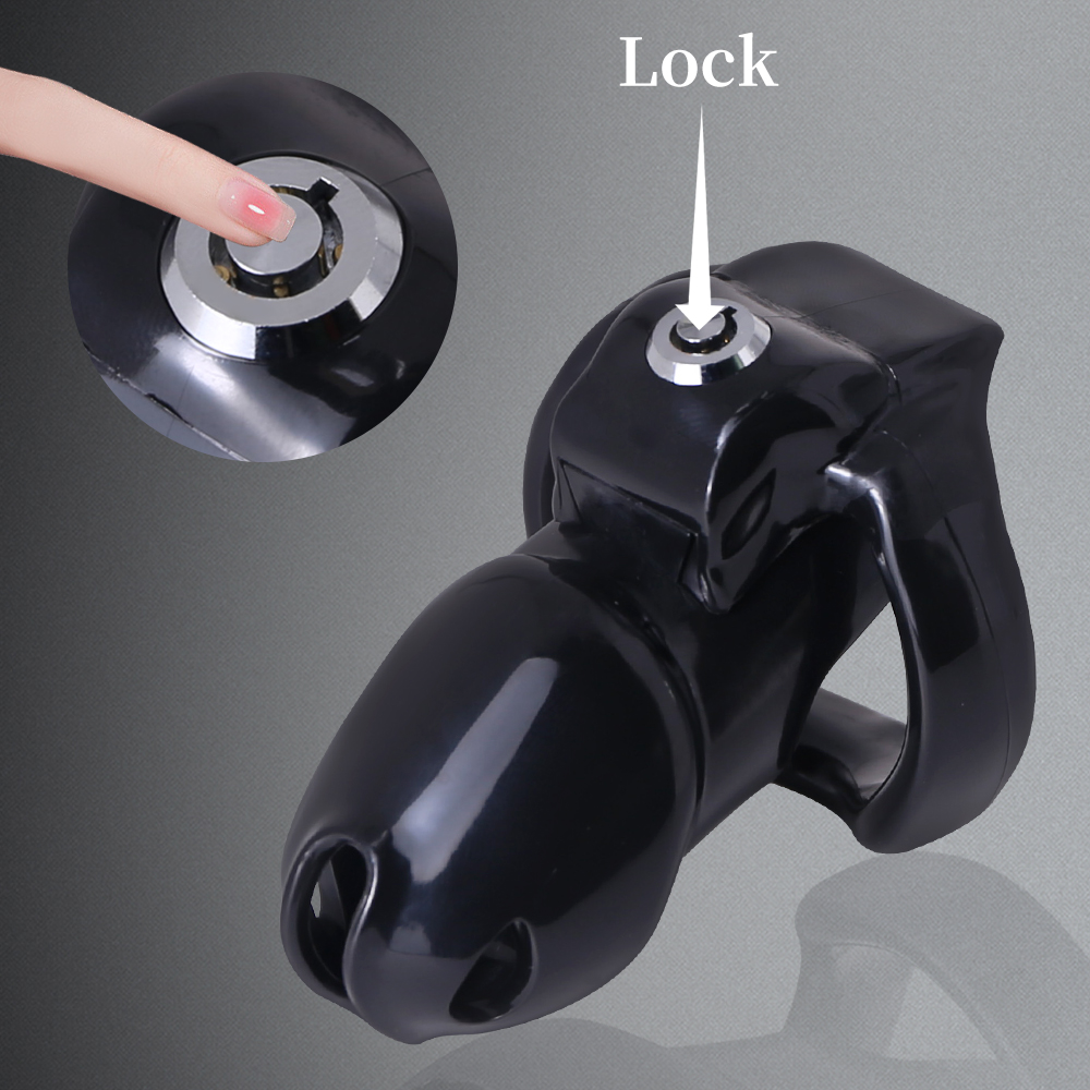 Black HT-V5 Male Chastity Device BDSM Cock Cage Set Leve Masculino Personalizado Masculino Penis Ring Sex Shop Sex Toy para Homens