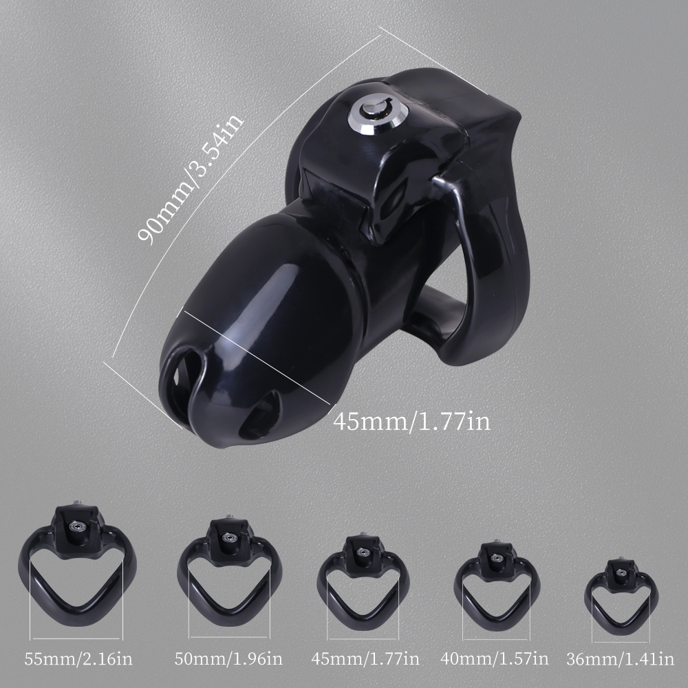 Black HT-V5 Male Chastity Device BDSM Cock Cage Set Leve Masculino Personalizado Masculino Penis Ring Sex Shop Sex Toy para Homens