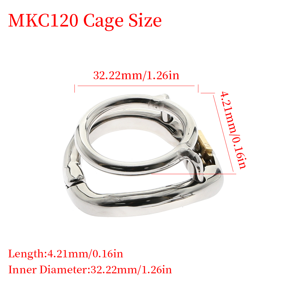 NOVA Gaiola De Castidade De Aço Inoxidável Pequeno Penis Lock Cage Penis Metal Cock Ring Marido Lealdade Cock Cage Sex Toys For Men
