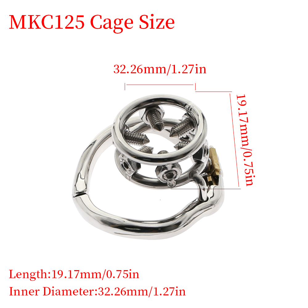 NOVA Gaiola De Castidade De Aço Inoxidável Pequeno Penis Lock Cage Penis Metal Cock Ring Marido Lealdade Cock Cage Sex Toys For Men