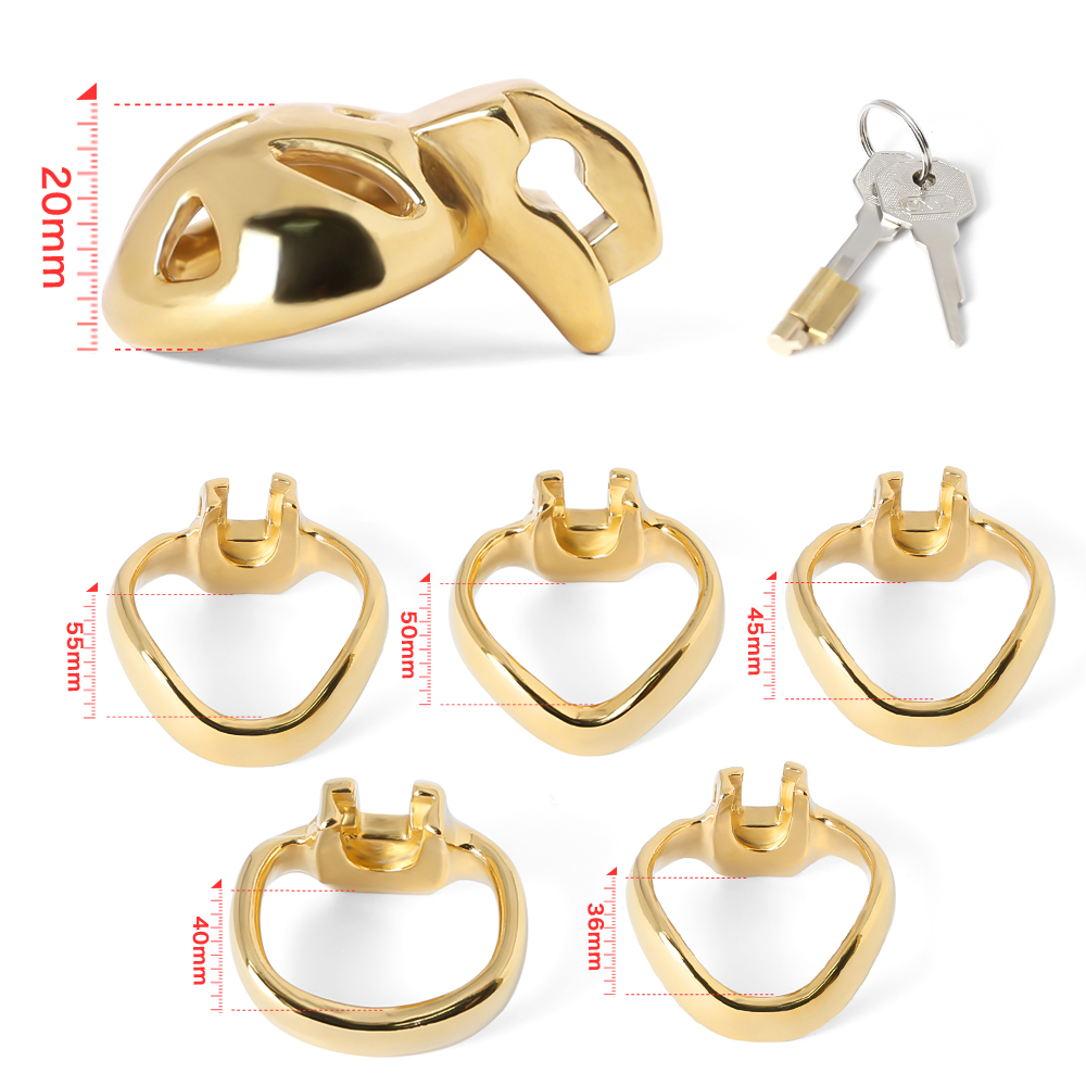 3 cores HTV4 sissy gaiola aço inoxidável Lockable Penis Lock Cock Cage Penis Metal Cock Ring Chastity Cage Sex Toys para homens