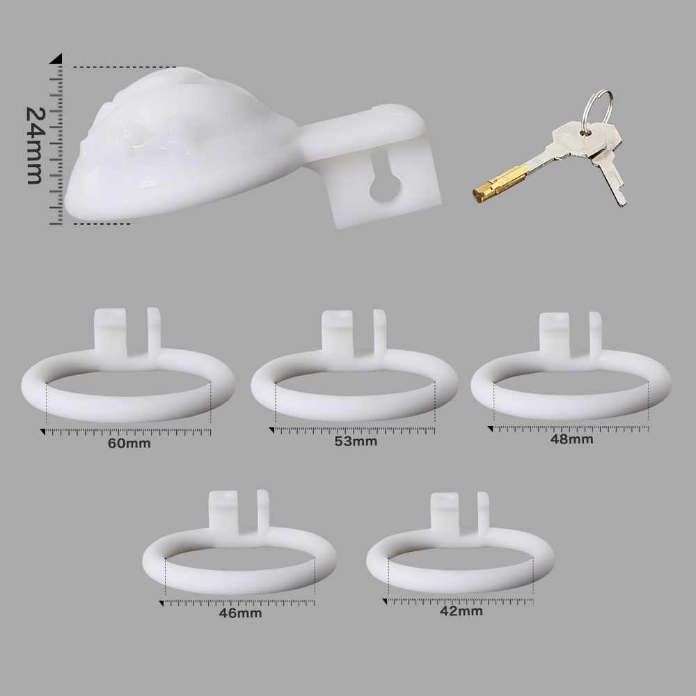 BDSM Galo Gaiola Com Anel Redondo Dispositivo De Castidade Masculina 3D Impresso Castidade Gaiola Penis Anel Treinador Cinto Brinquedo Do Sexo Para Homens