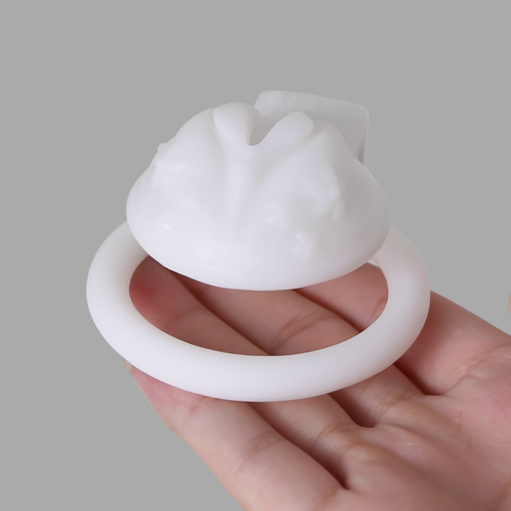 BDSM Galo Gaiola Com Anel Redondo Dispositivo De Castidade Masculina 3D Impresso Castidade Gaiola Penis Anel Treinador Cinto Brinquedo Do Sexo Para Homens