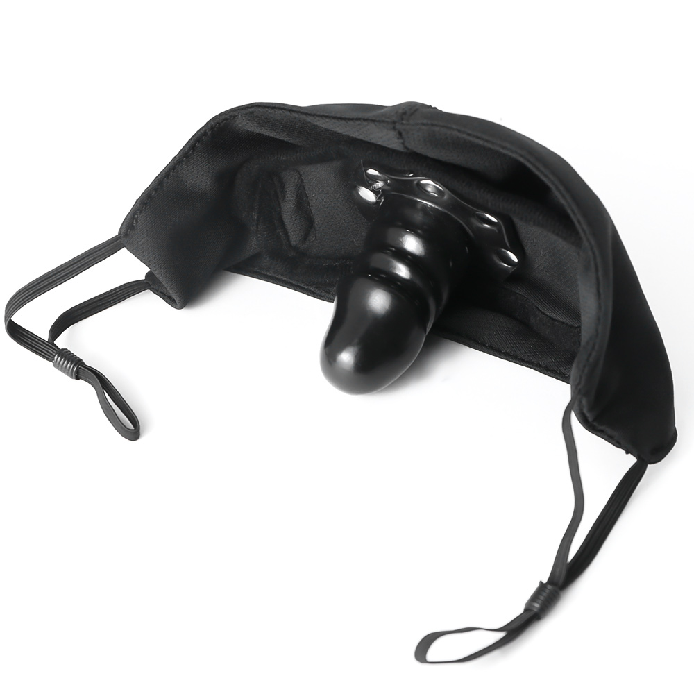 Máscara facial com Dildo Gag Strap No Rosto Dildo Boca Pênis BDSM Ajustável Adulto Brinquedo Do Sexo Para Homens Mulheres Casais