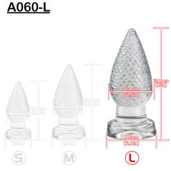 Transparente Butt Plug Plug Anal com Ventosa Próstata Massageador Produtos para Adultos Masturbador Feminino Sexo Anal Brinquedos para Casal