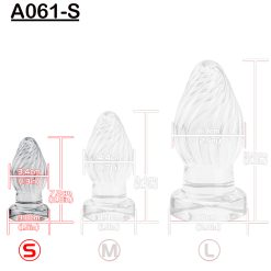 Transparente Butt Plug Plug Anal com Ventosa Próstata Massageador Produtos para Adultos Masturbador Feminino Sexo Anal Brinquedos para Casal