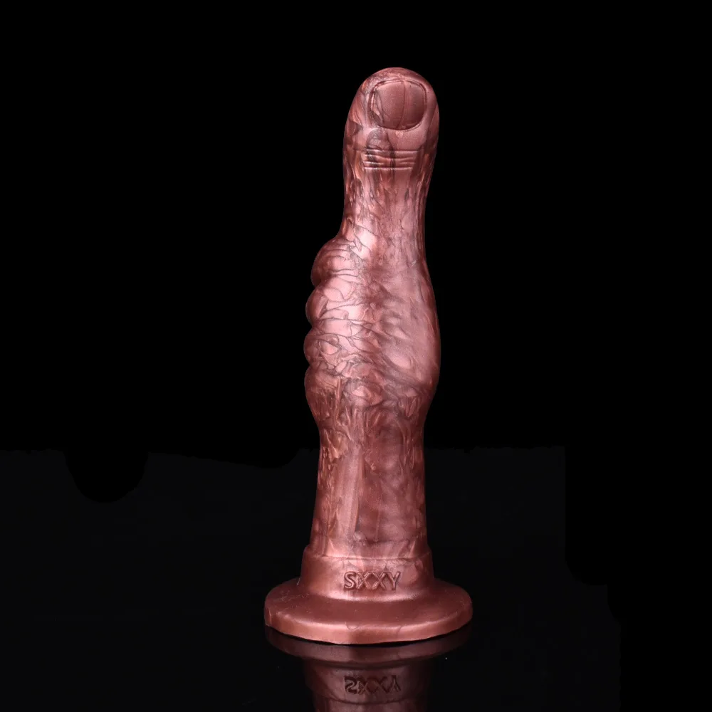 Plug anal dedão visto de costas