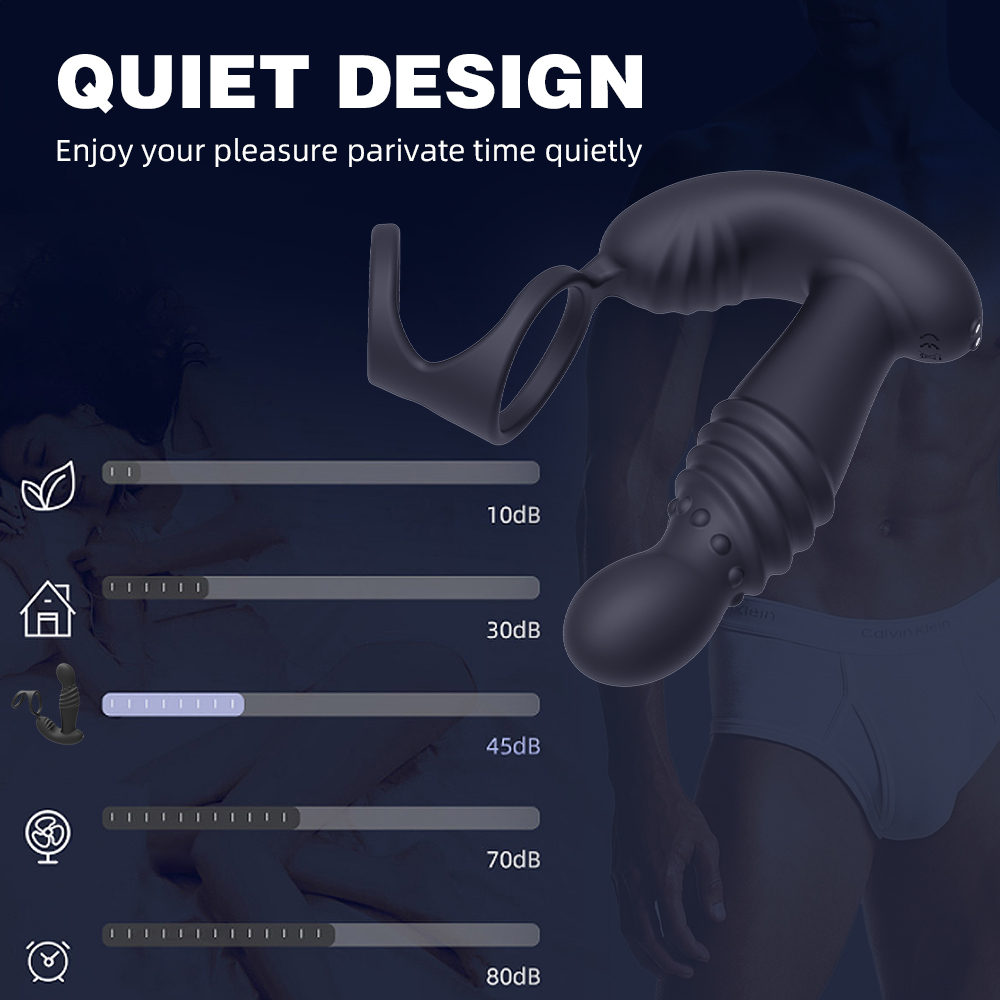 Duplo motor de silicone anal plug próstata estimulador pênis anel retrátil masculino masturbador vibratório butt plug brinquedos sexuais para o homem Duplo motor de silicone anal plug próstata estimulador pênis anel retrátil masculino masturbador vibratório butt plug brinquedos sexuais para o homem