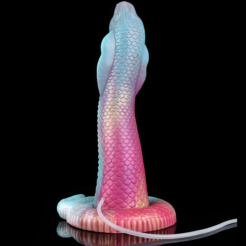 FAAK Enorme Longa Ejaculação Dildo realista Cobra Gigante Fantasia Snake Squirting Penis Textura Soft Silicone Sex Toys Para Mulheres Homens