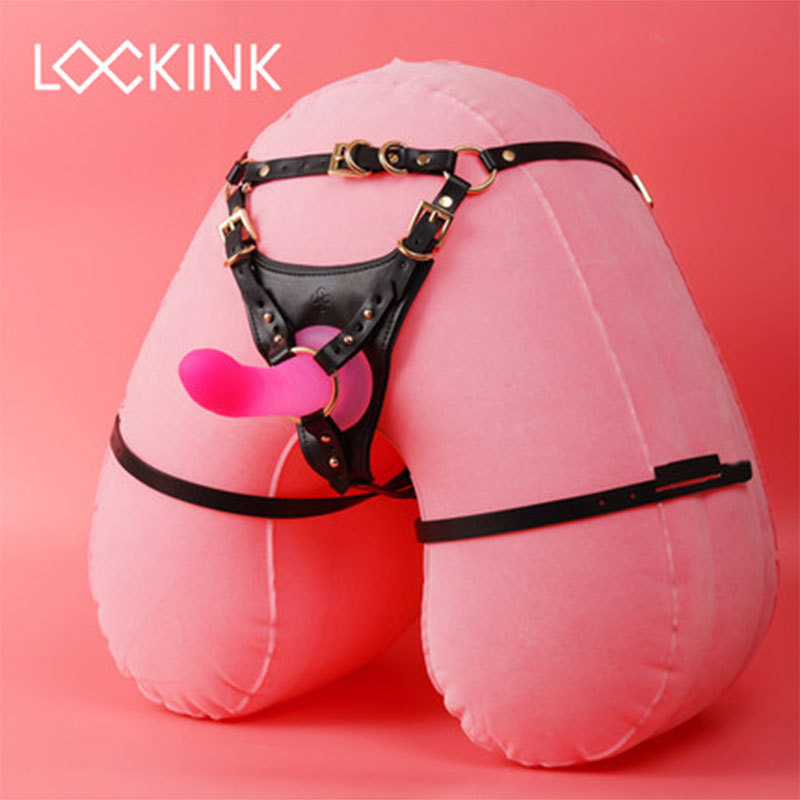 Wearable prótese pênis calças de couro para mulheres lésbicas bondage flertando para adultos interesses sexuais brinquedos sexuais para 18 feminino gay