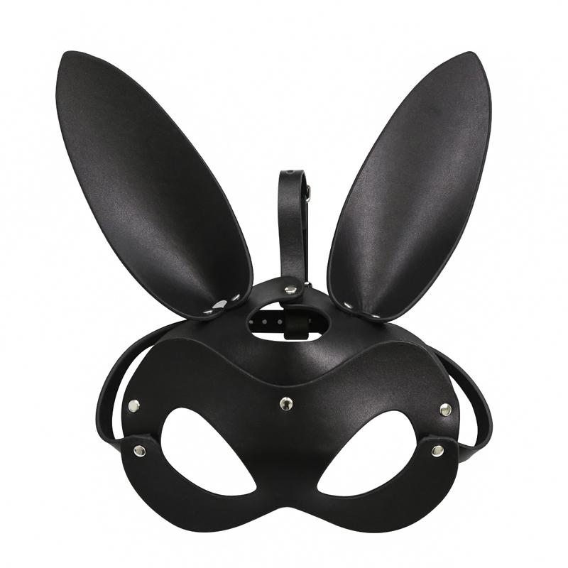 Erótico feminino sexy máscara meia face coelho raposa cosplay couro máscara de sexo máscara de festa de halloween masquerade bola fantasia máscaras sex shop