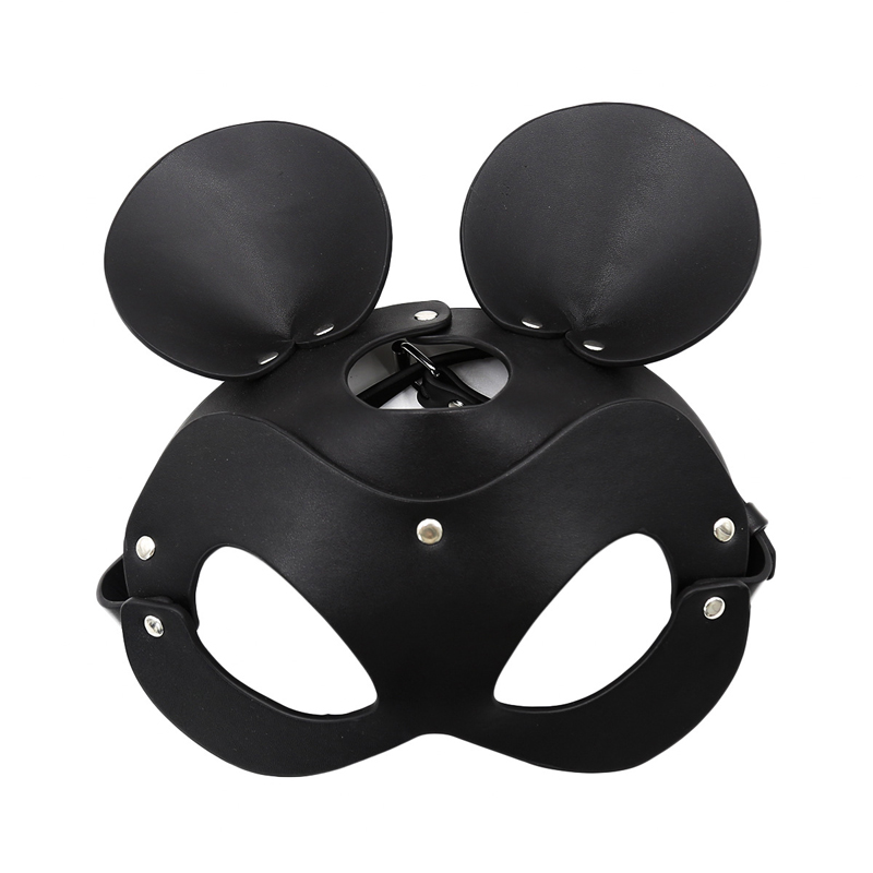 Erótico feminino sexy máscara meia face coelho raposa cosplay couro máscara de sexo máscara de festa de halloween masquerade bola fantasia máscaras sex shop
