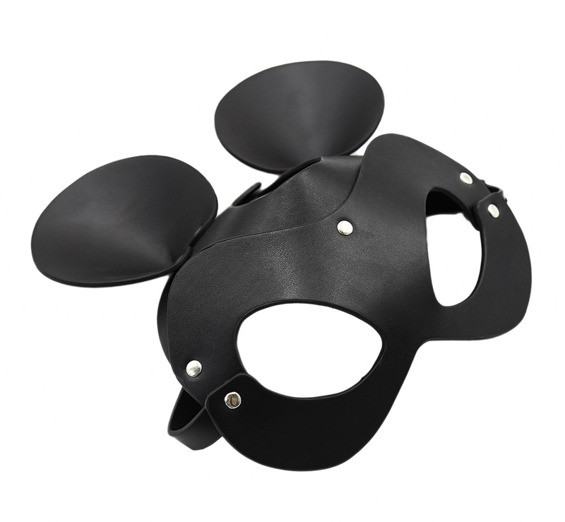 Erótico feminino sexy máscara meia face coelho raposa cosplay couro máscara de sexo máscara de festa de halloween masquerade bola fantasia máscaras sex shop