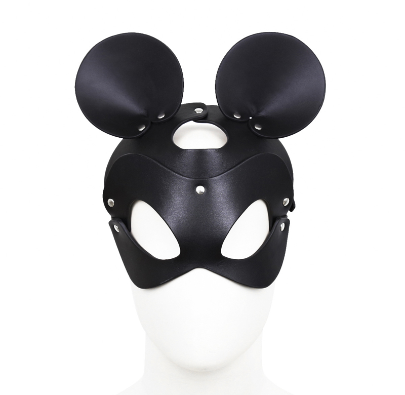 Erótico feminino sexy máscara meia face coelho raposa cosplay couro máscara de sexo máscara de festa de halloween masquerade bola fantasia máscaras sex shop