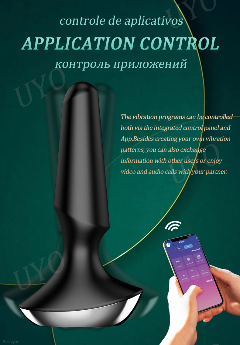 Satisfyer plug-ilicious 2 app controle remoto massageador de próstata buttplug brinquedo para homem vibrador de silicone material fêmea plugue anal