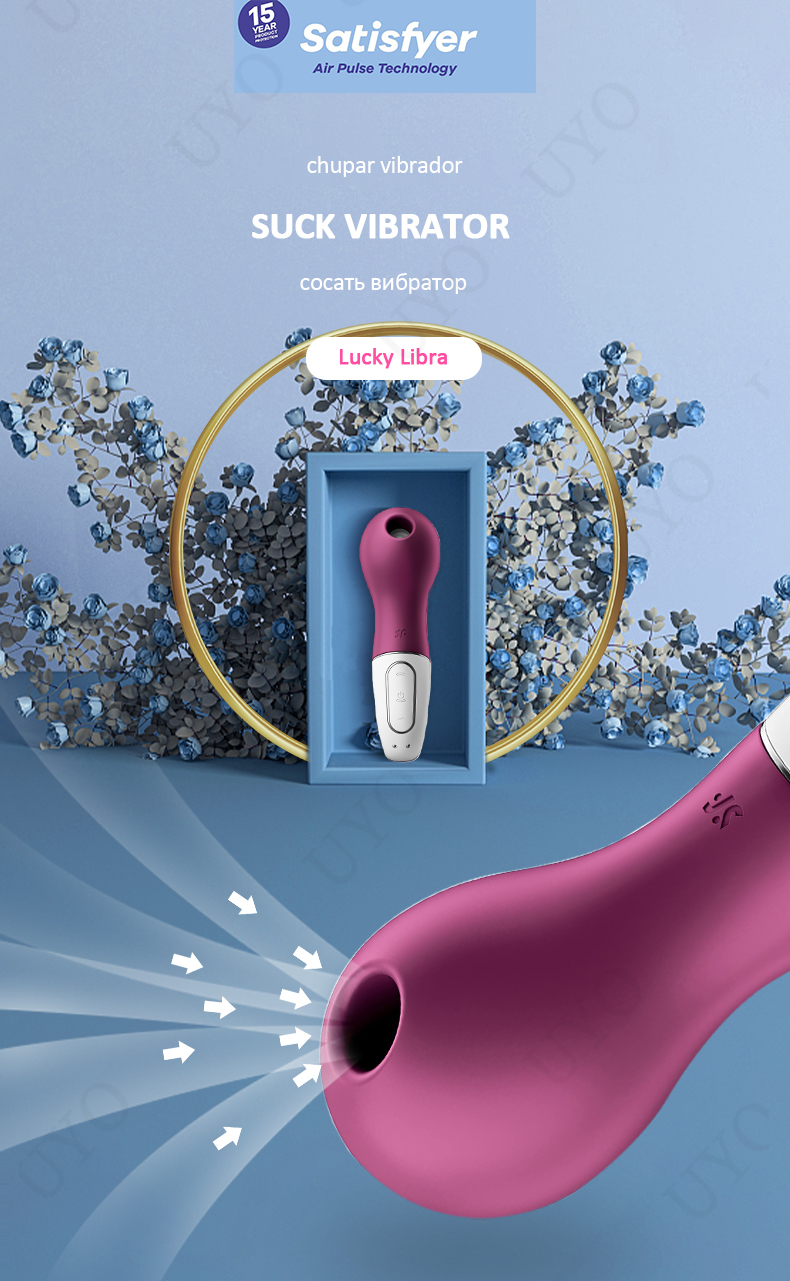 Lucky Libra Clitóris Estimulador para Mulheres, Clitóris Otário, Punho De Anel De Silicone, Otário De Mamilo, Vibradores De Carga Do Clitóris, Brinquedos Sexuais