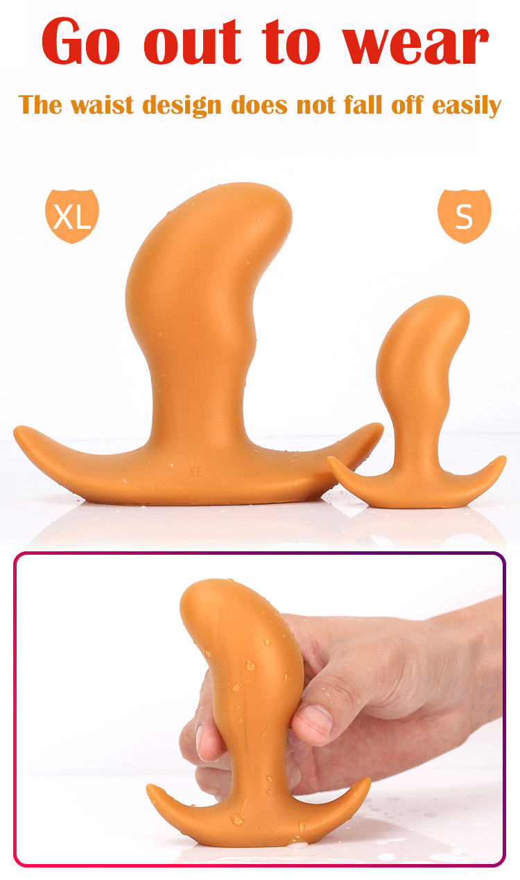 Plugue anal para bunda anal, plugue de botões para massagem da próstata, brinquedo sexual super macio para homens e mulheres, estimulador de expansão de ânus.