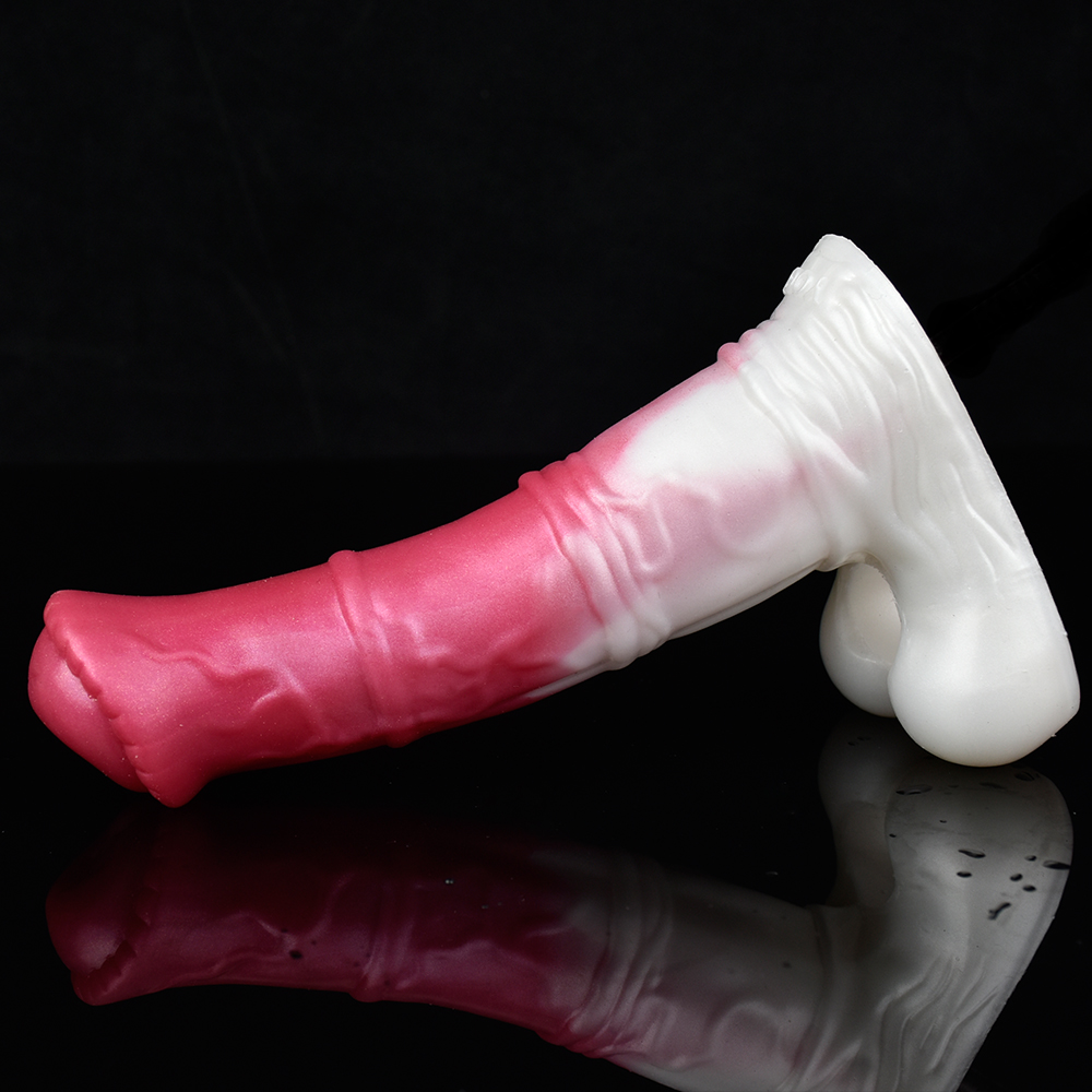 Manga de pênis de silicone masculino, pênis wearable falo, brinquedo sexual esticável para adultos, nó de cachorro realista, dildo, novo, 18 Plus