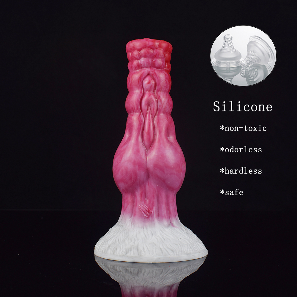 Dog Séries Animal Gory Knot Dildo Plug Anal Grande