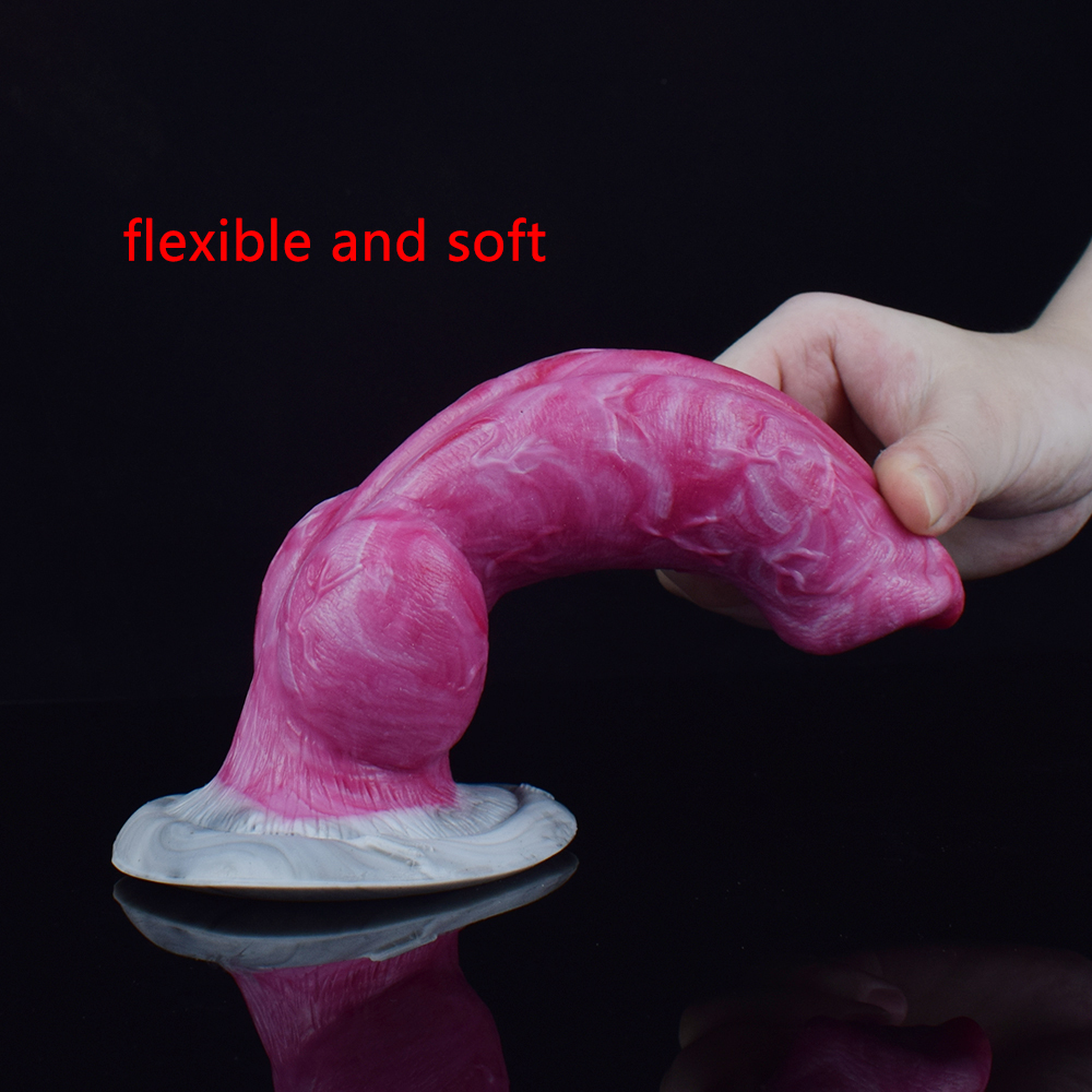 Dog Séries Animal Gory Knot Dildo Plug Anal Grande