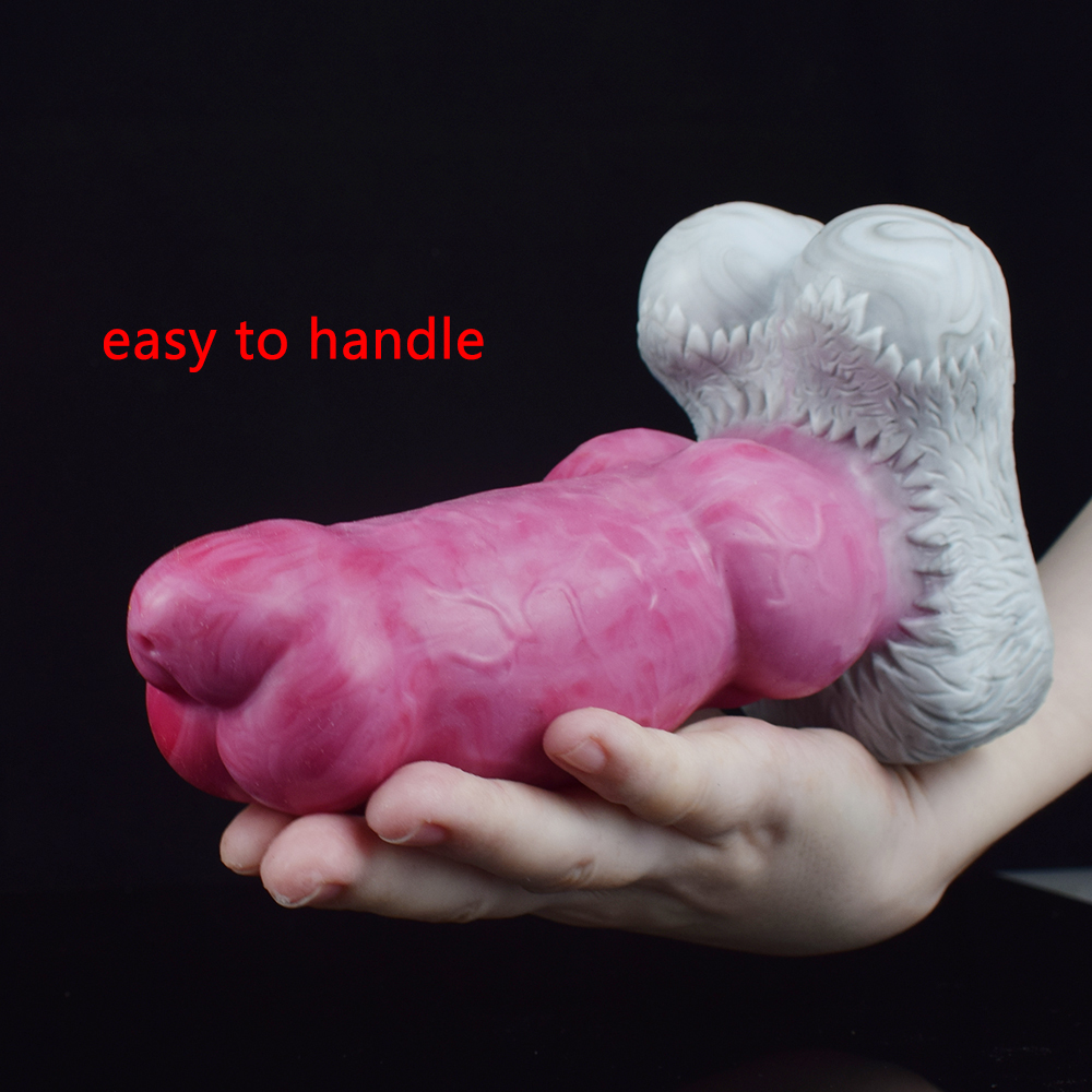 Dog Séries Animal Gory Knot Dildo Plug Anal Grande