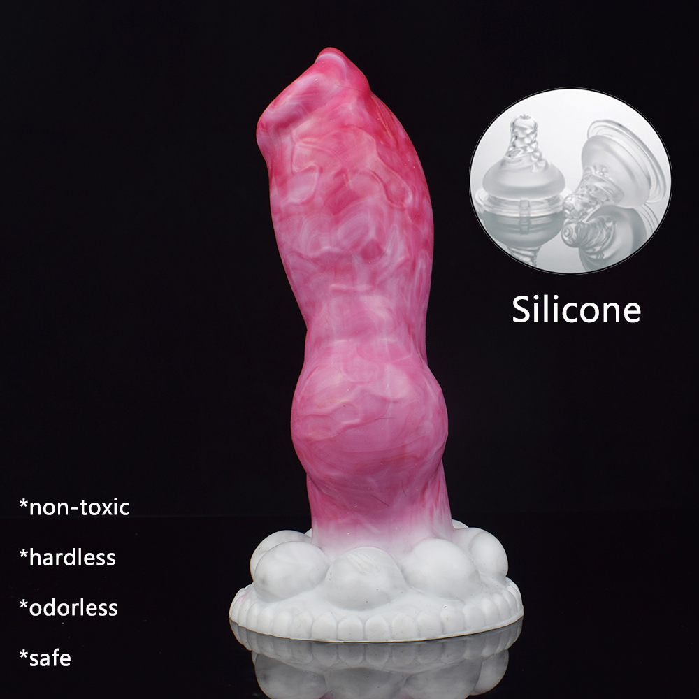 Dog Séries Animal Gory Knot Dildo Plug Anal Grande