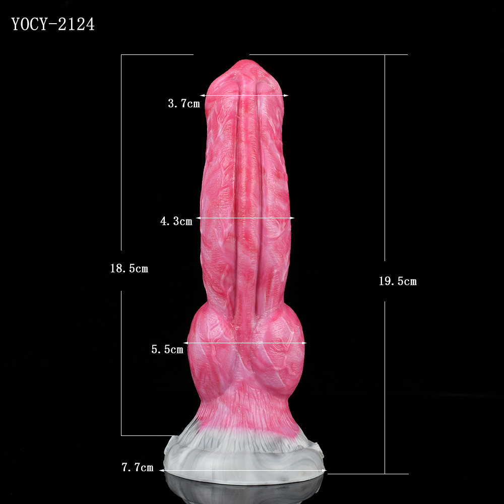 Dog Séries Animal Gory Knot Dildo Plug Anal Grande