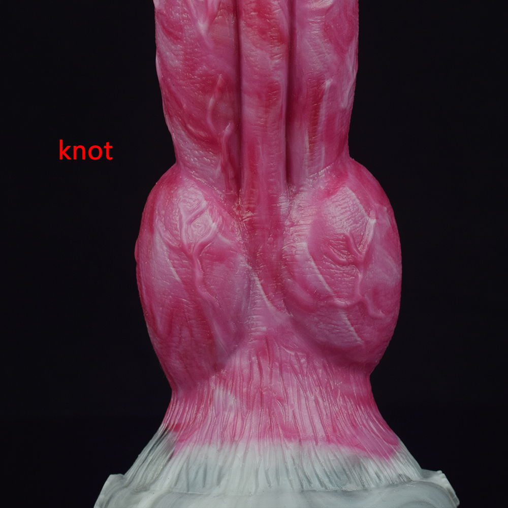 Dog Séries Animal Gory Knot Dildo Plug Anal Grande