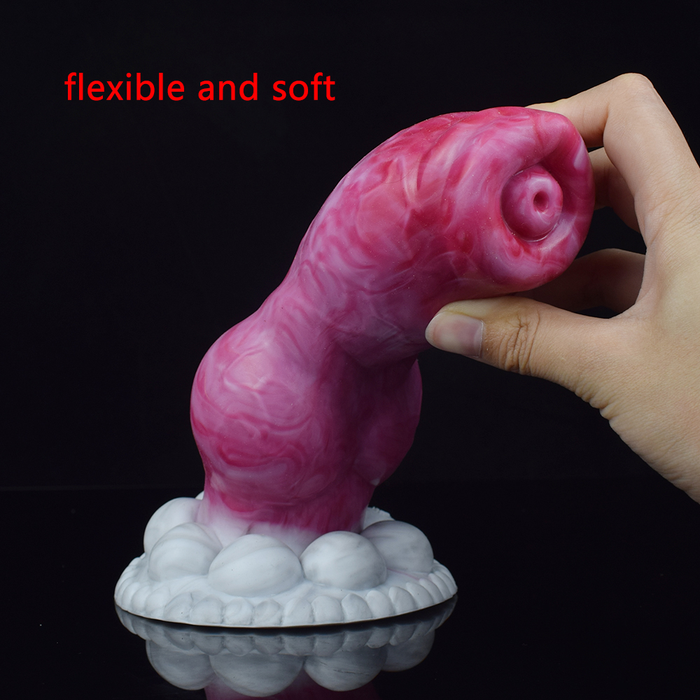 Dog Séries Animal Gory Knot Dildo Plug Anal Grande
