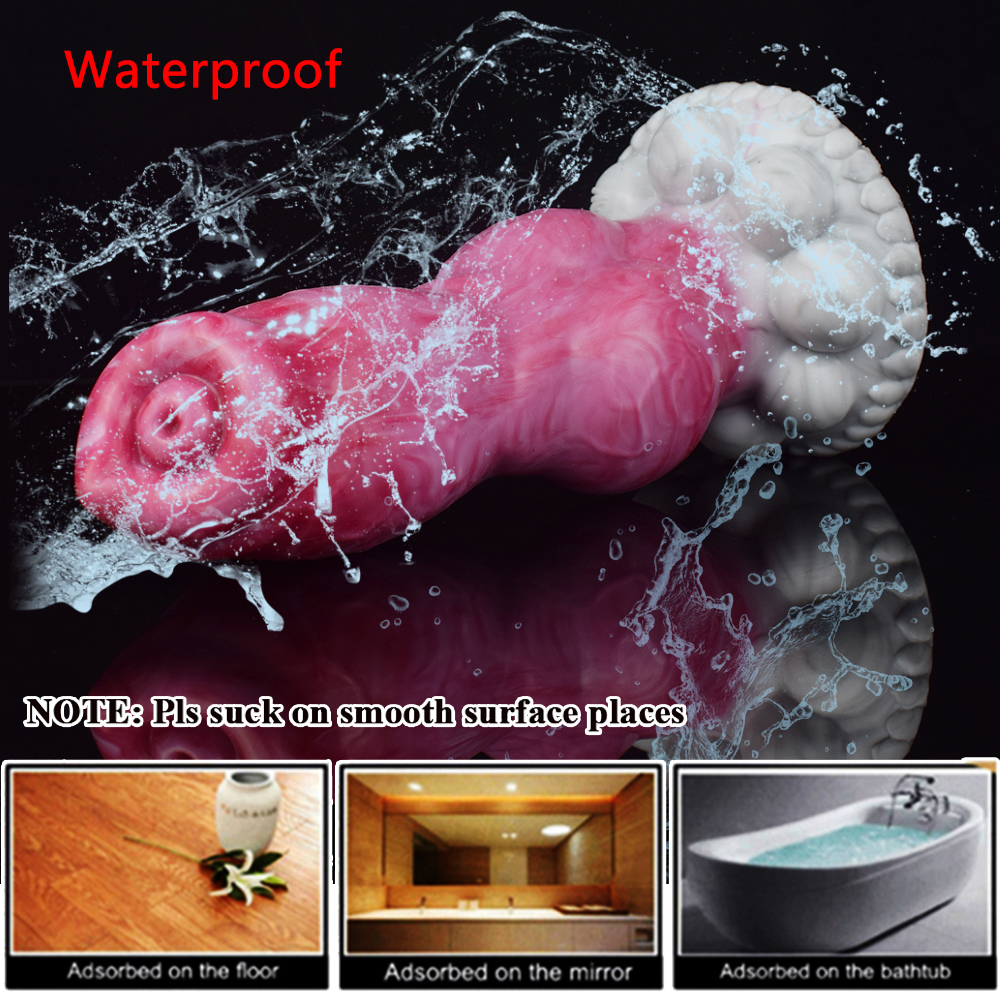 Dog Séries Animal Gory Knot Dildo Plug Anal Grande