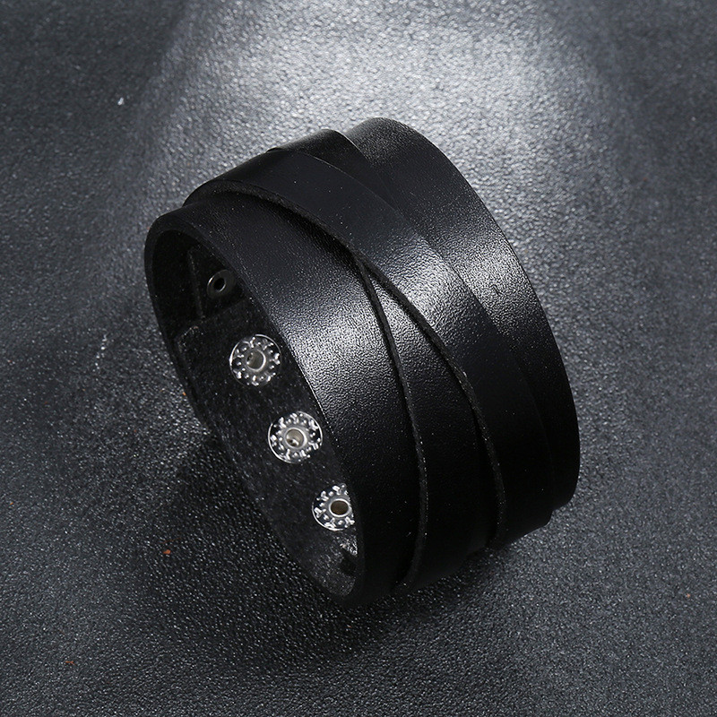 Zorcvens-pulseiras de couro para homens, cor preta e marrom, estilo punk, vintage, casal jóias, presente