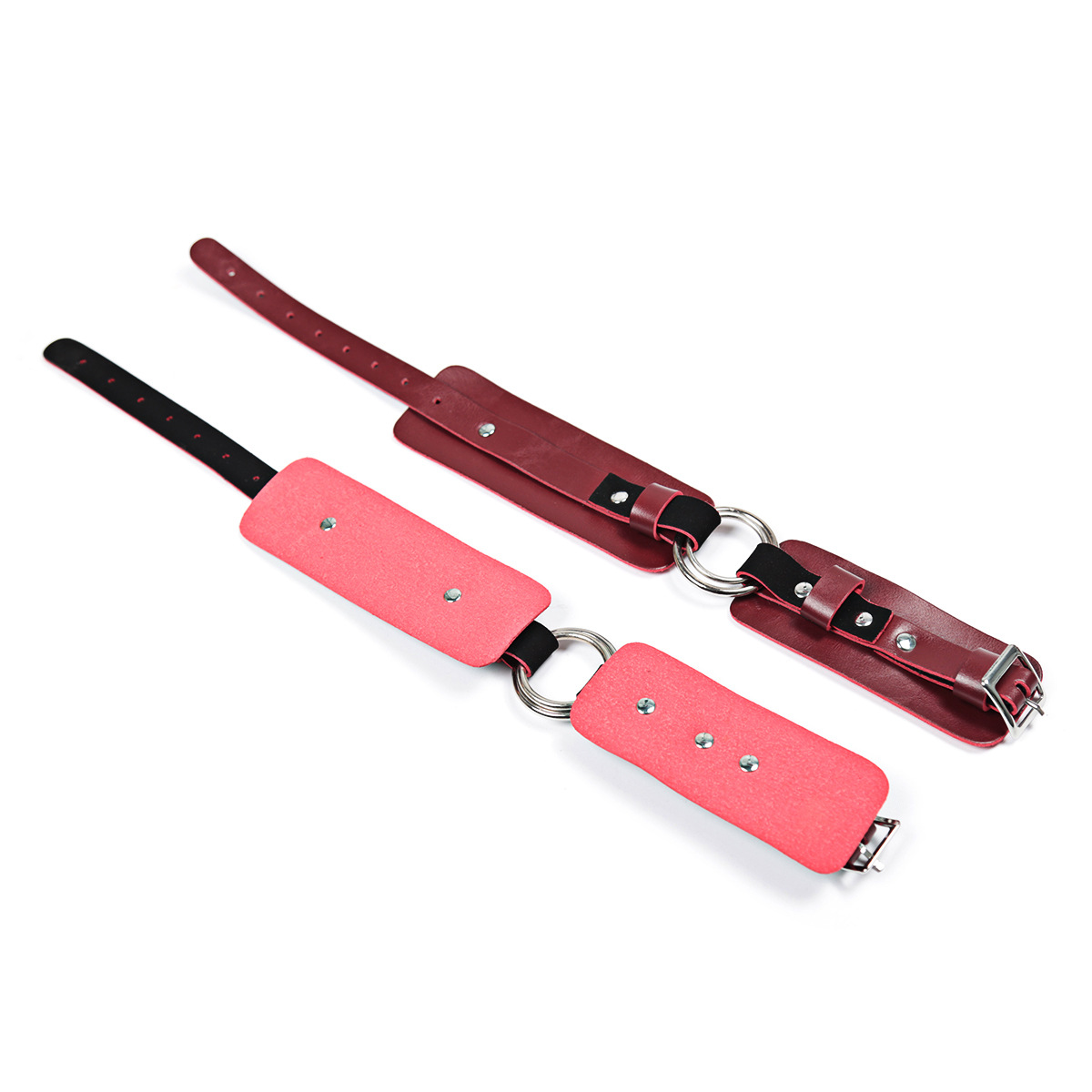 Couro bdsm kits adultos brinquedos sexuais para mulheres homens algemas gag chicote batendo produtos sexuais bdsm bondage conjunto brinquedo do sexo para casais